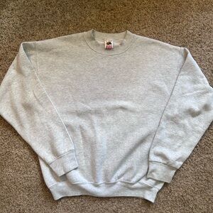 Vintage Fruit of the Loom Gray Crewneck